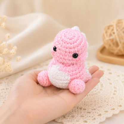 Crochet Dinosaur Plush, Amigurumi Dino Toy, Kawaii Desk Pet, Cute T-Rex Stuffed Animal, Nursery Room Decor, Baby Shower Gift, Handmade Toy