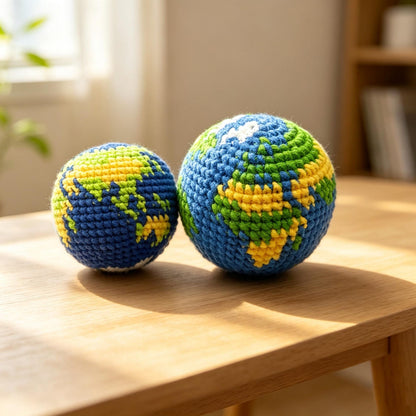 Weaving Earth Crochet earthHacky Sacks childhood memories Planet Beach Throwing Play Toy Save the Earth  Foot Bag Stress Ball  Games