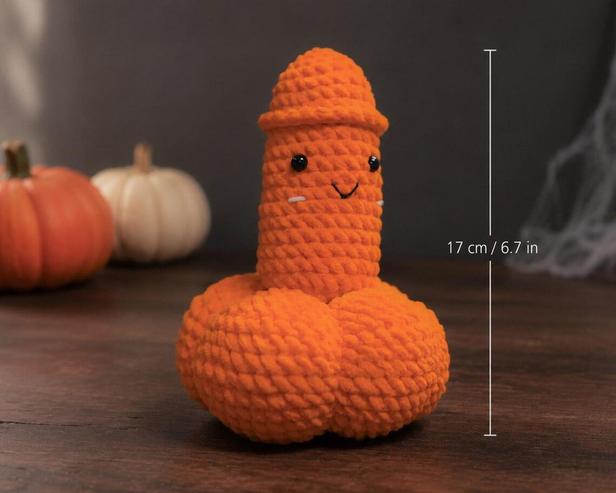 Crochet Halloween Ghost Pumpkin Decor, Handmade Spooky Amigurumi, Surprise Reveal Halloween Decor, Funny Halloween Gift, Gift for her