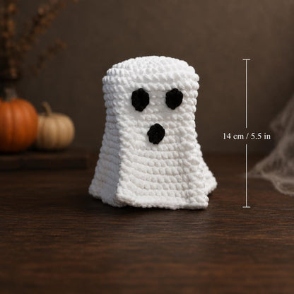 Crochet Halloween Ghost Pumpkin Decor, Handmade Spooky Amigurumi, Surprise Reveal Halloween Decor, Funny Halloween Gift, Gift for her