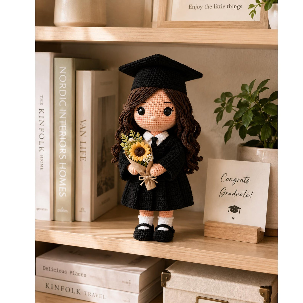 Handmade Crochet Graduation Doll, Personalized Graduate Gift, Custom Graduation Keepsake, College Graduation Gift, High School Grad Present
