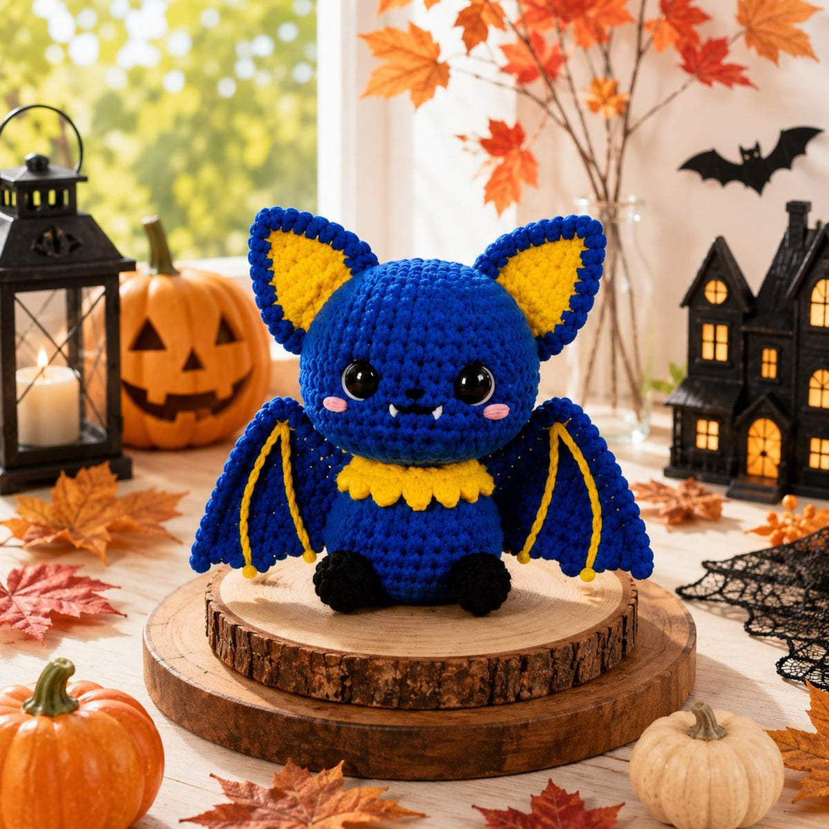 Halloween Crochet Bat Plush 2026, Handmade Amigurumi Bat, Cute Spooky Decor, Halloween Gift, Bat Plushie, Handmade Crochet Amigurumi