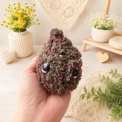 Crochet Nug Bud Plushie, Funny Weed Nugget Amigurumi, Cute Stoner Gift for Him, Emotional Support Desk Pet Buddy, Gag Gift for Best Friend
