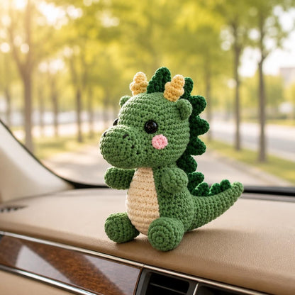 Handmade Crochet Dragon Keychain|Cute Dragon Amigurumi Backpack Charm|Handmade Car Mirror Hanging| Plush Gift for Him Her|Cute Bag Accessory