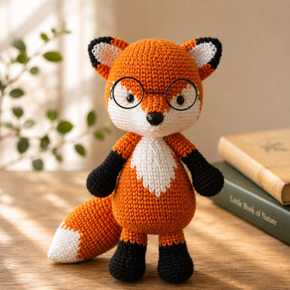 Crochet Fox Plush, Handmade Fox Stuffed Animal, Cute Orange Fox Amigurumi, Woodland Animal Gift, Kawaii Crochet Plushie, Fox Lover Gift