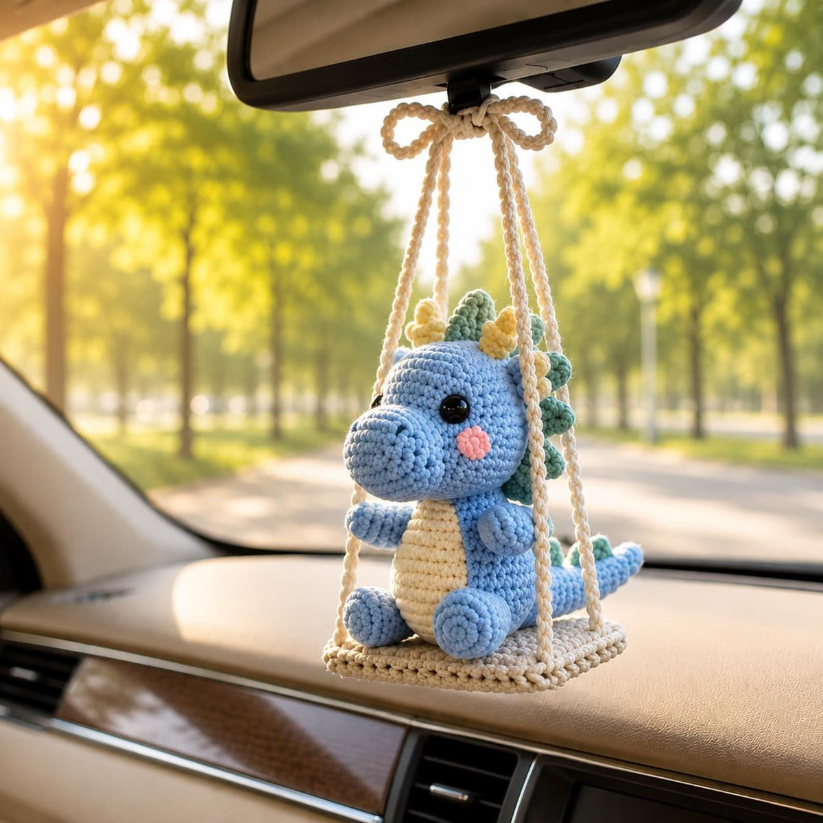 Handmade Crochet Dragon Keychain|Cute Dragon Amigurumi Backpack Charm|Handmade Car Mirror Hanging| Plush Gift for Him Her|Cute Bag Accessory