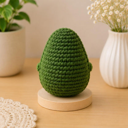 Crochet Avocado Encouragement Gift, Positive Affirmation Desk Decor, Cute Amigurumi Keepsake, Best Friend Coworker Family Graduation Present