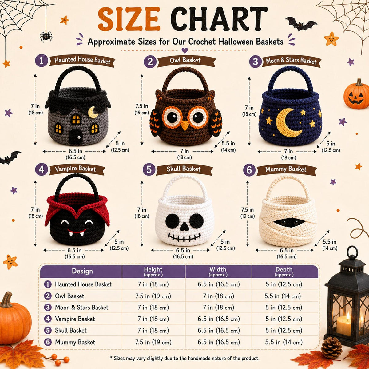 Crochet Halloween Trick or Treat Bag, Handmade Halloween Candy Basket, Spooky Pumpkin Ghost Witch Bag, Kids Halloween Gift