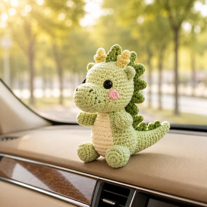 Handmade Crochet Dragon Keychain|Cute Dragon Amigurumi Backpack Charm|Handmade Car Mirror Hanging| Plush Gift for Him Her|Cute Bag Accessory