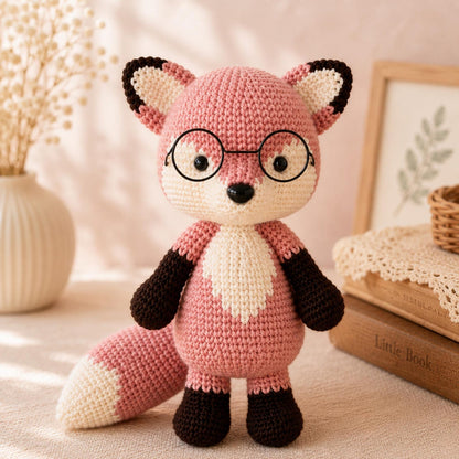 Crochet Fox Plush, Handmade Fox Stuffed Animal, Cute Orange Fox Amigurumi, Woodland Animal Gift, Kawaii Crochet Plushie, Fox Lover Gift
