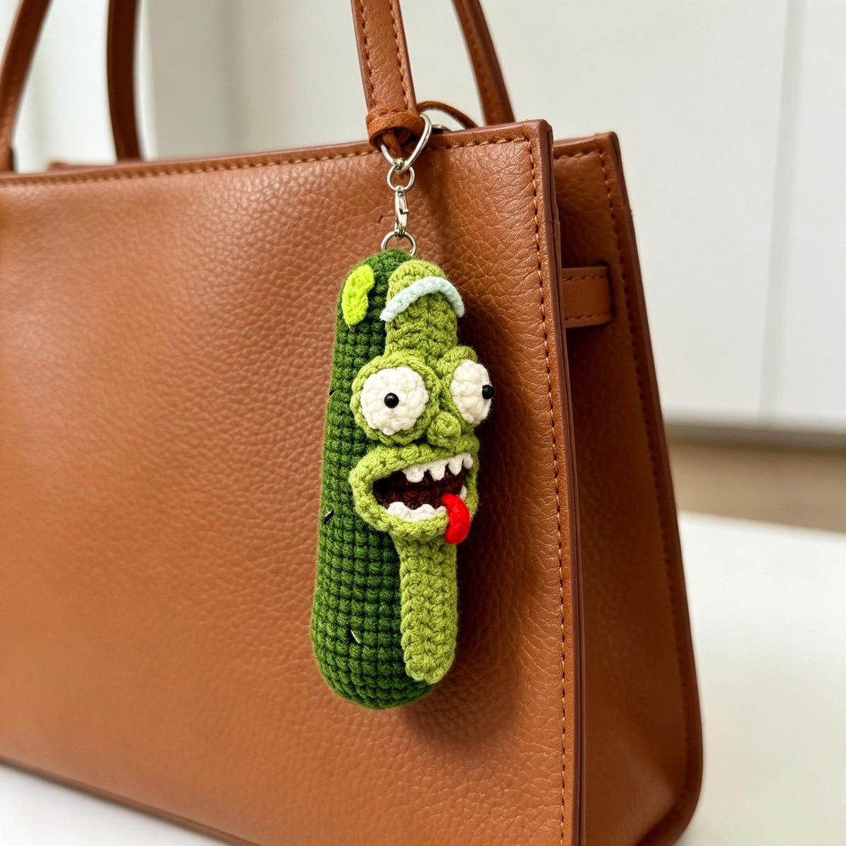 Crochet Hanging Pendant for Daily Bag Accessory Whimsical Figure Charm Decor to add playful personality onto your everyday carry belongings