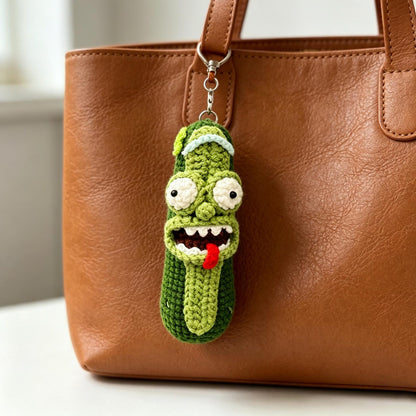 Crochet Hanging Pendant for Daily Bag Accessory Whimsical Figure Charm Decor to add playful personality onto your everyday carry belongings