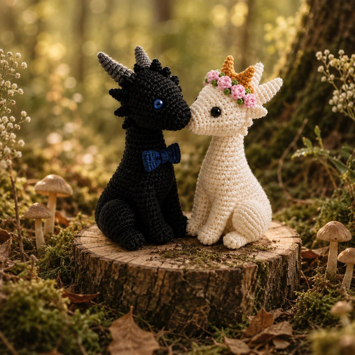Crochet Bride and Groom Dragons,Custom Dragon Wedding Cake Topper, Cute Dragon Couple Wedding Decor, Unique Anniversary Gift,Fantasy Wedding