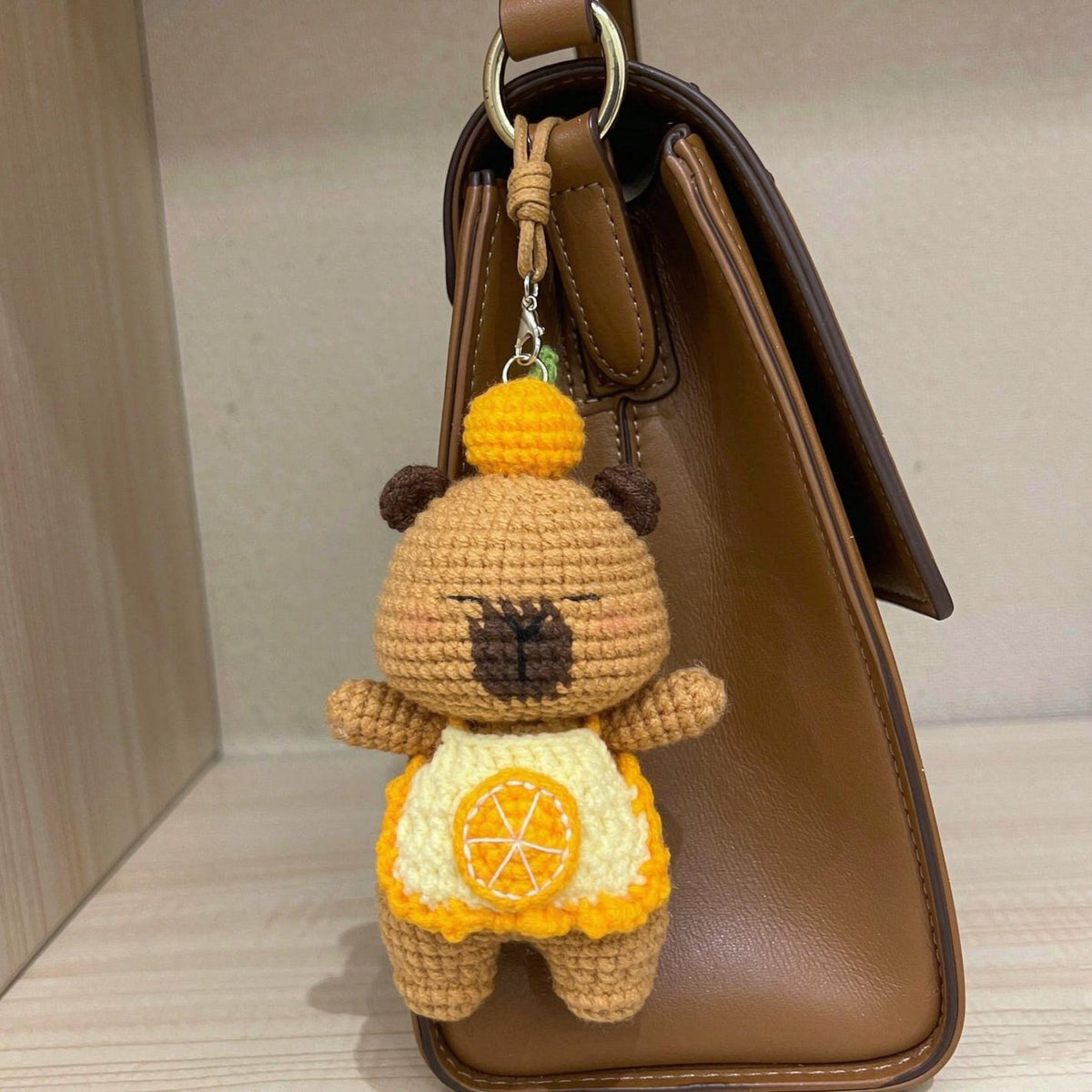 Handmade Crochet Hanging Ornament Knitted Bag Decor Unique Handcrafted Keepsake Thoughtful Gift for casual everyday celebration moments