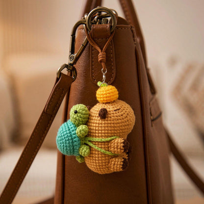 Handworked Crochet Hanging Bag Decor Knitted One‑of‑a‑kind Trinket Keepsake for relaxed weekend outings friendly social meet‑up events