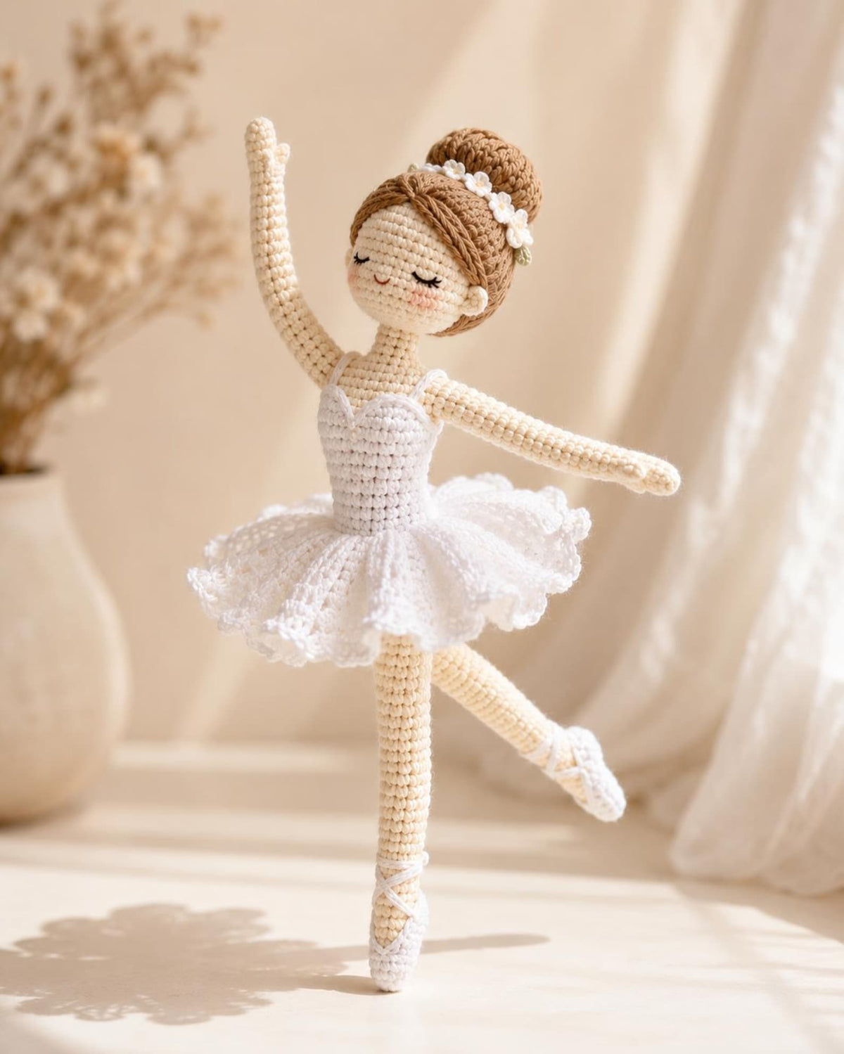 Crochet Ballerina Doll, Custom Ballet Doll, Crochet Ballerina,Dance Recital Gift,Amigurumi Dancer,Personalized Girl Gift, Ballerina Portrait