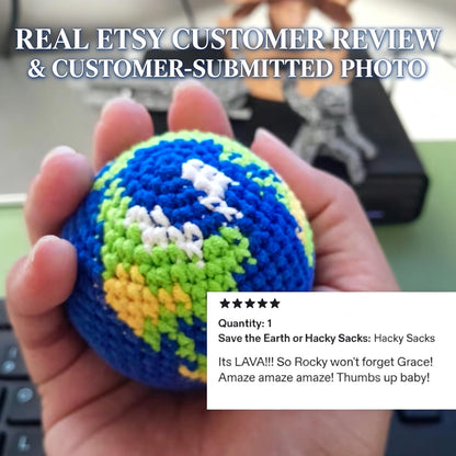 Weaving Earth Crochet earthHacky Sacks Planet Beach Throwing Play Toy Save the Earth  Foot Bag Stress Ball  Games  Outdoor  Retrospective