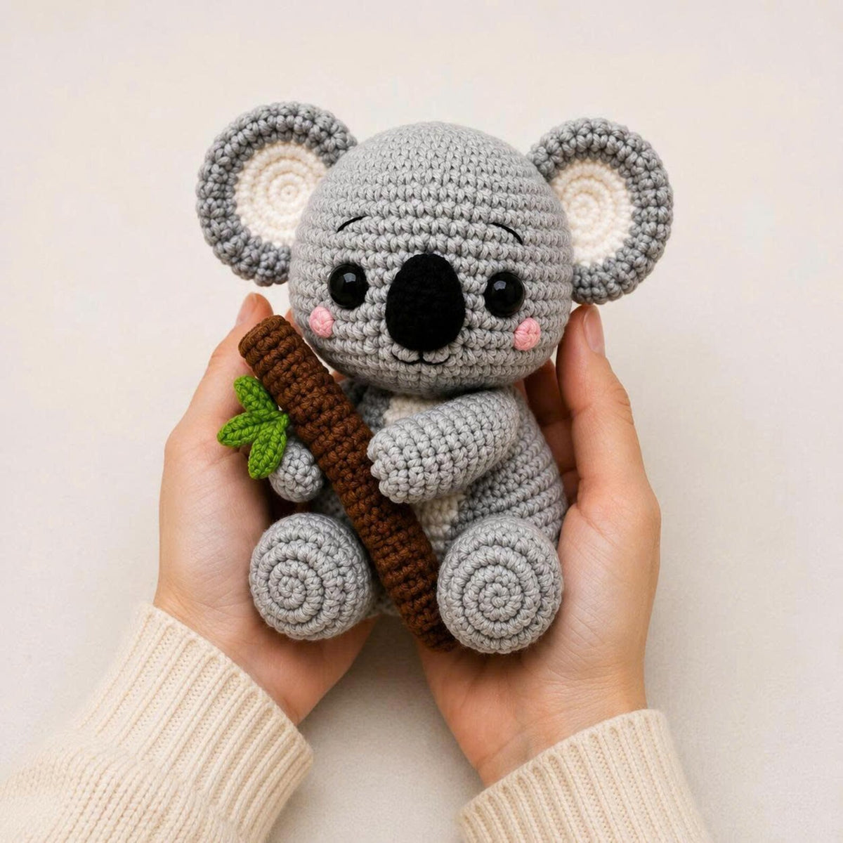 Crochet Koala Plush, Cute Koala Amigurumi, Handmade Koala Stuffed Animal, Australian Animal Nursery Decor, Baby Shower Gift,Koala Lover Gift