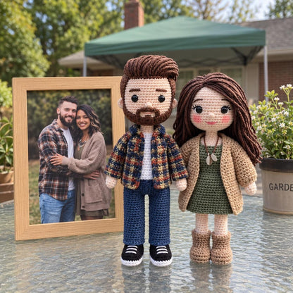 Custom Crochet Doll from Photo, Personalized Portrait Doll Gift, Handmade Look Alike Amigurumi, Custom Family Memorial Keepsake Doll