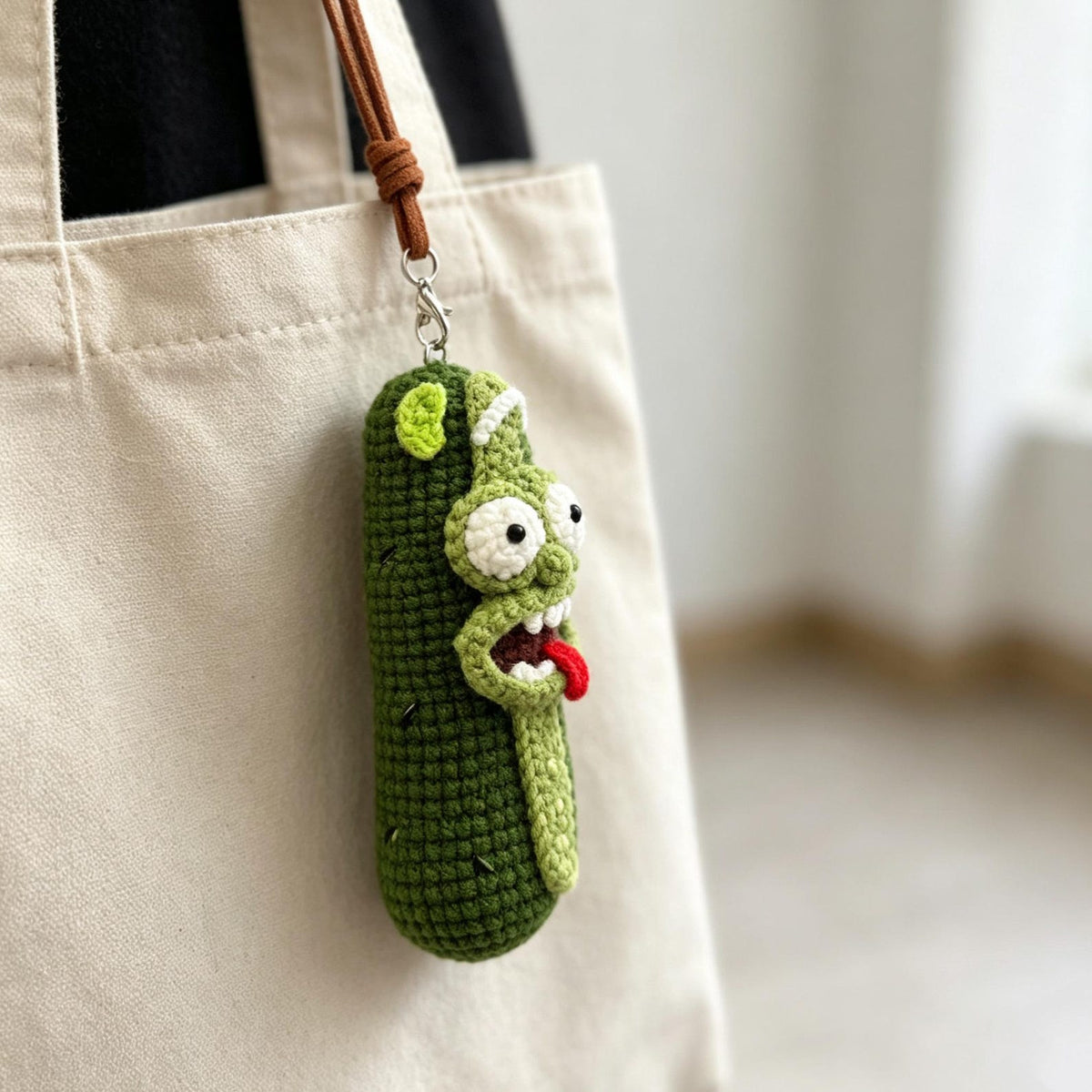 Crochet Hanging Pendant for Daily Bag Accessory Whimsical Figure Charm Decor to add playful personality onto your everyday carry belongings