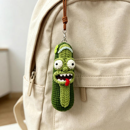 Crochet Hanging Pendant for Daily Bag Accessory Whimsical Figure Charm Decor to add playful personality onto your everyday carry belongings