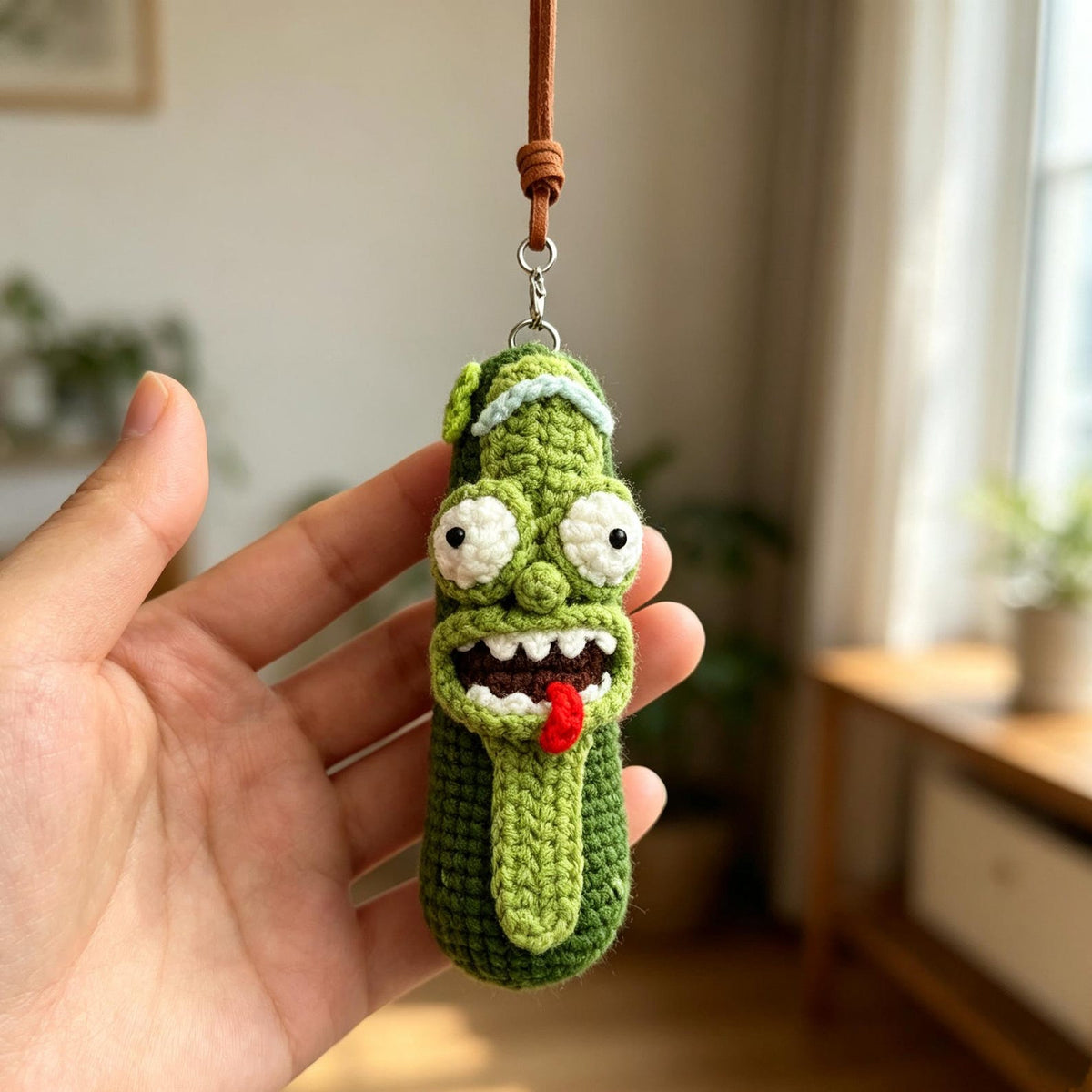 Crochet Hanging Pendant for Daily Bag Accessory Whimsical Figure Charm Decor to add playful personality onto your everyday carry belongings