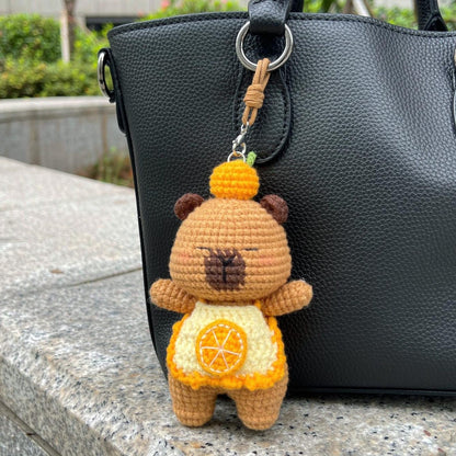 Handmade Crochet Hanging Ornament Knitted Bag Decor Unique Handcrafted Keepsake Thoughtful Gift for casual everyday celebration moments