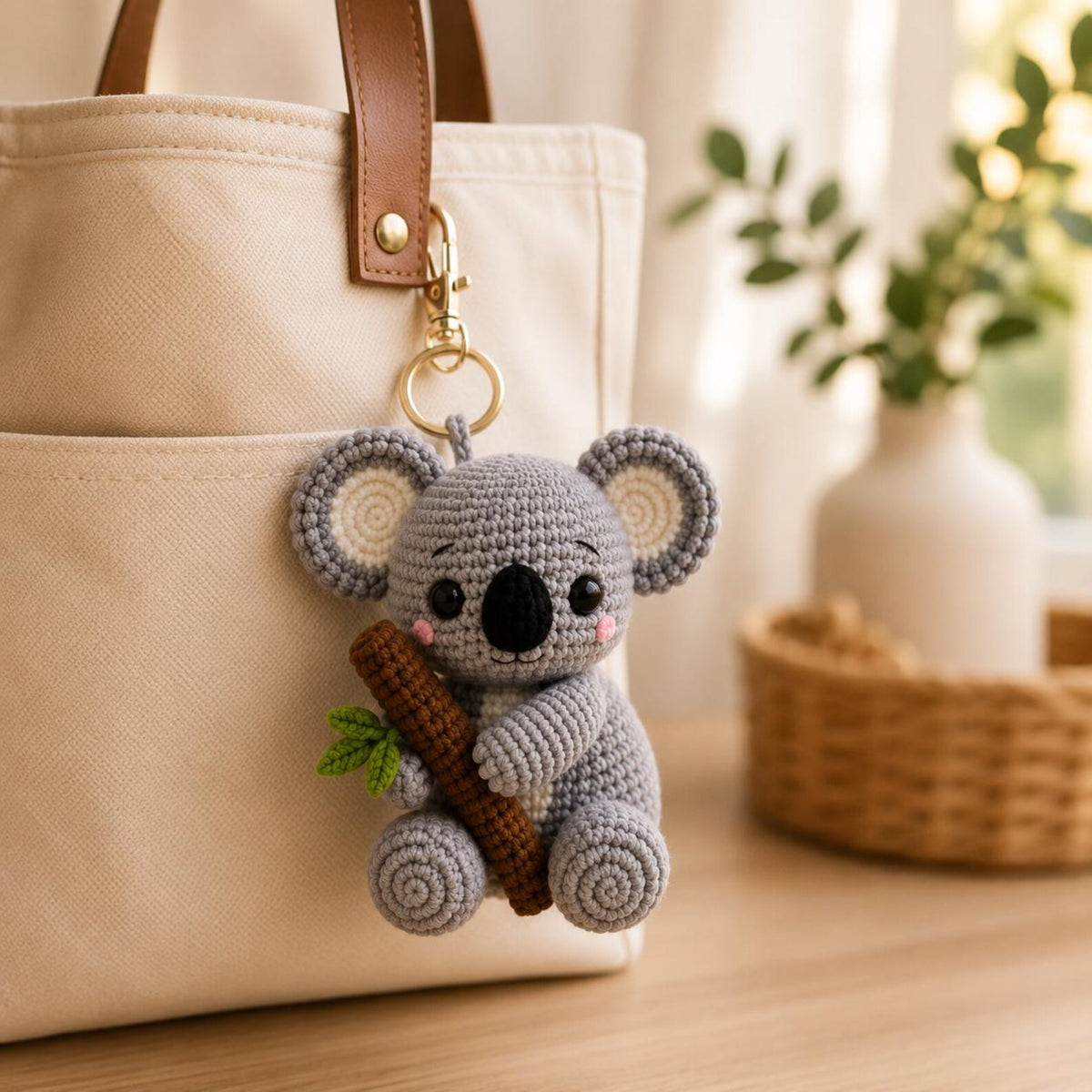 Crochet Koala Plush, Cute Koala Amigurumi, Handmade Koala Stuffed Animal, Australian Animal Nursery Decor, Baby Shower Gift,Koala Lover Gift