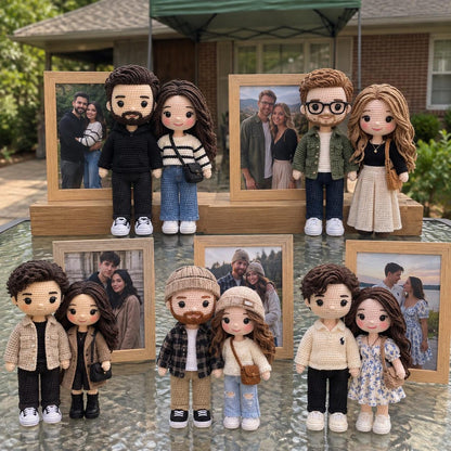 Custom Crochet Doll from Photo, Personalized Portrait Doll Gift, Handmade Look Alike Amigurumi, Custom Family Memorial Keepsake Doll
