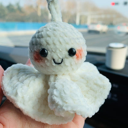 Cute Car Accessories Mirror Hanging fluffy Sunny Doll cute Charm Fruit Decor flower car Teens Interior Rear View Mirror for Women