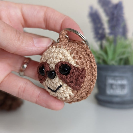 Sloth Keyring | Crochet Sloth Bag Charm Accessories