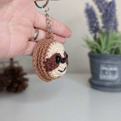 Sloth Keyring | Crochet Sloth Bag Charm Accessories