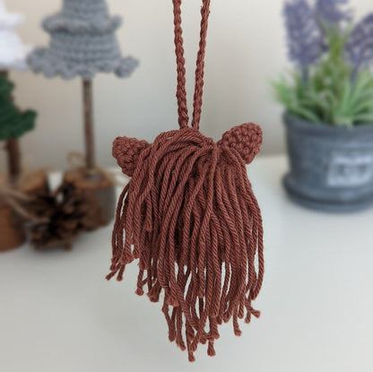 Crochet Horse Car Charm | Horse Rearview Mirror Hanger