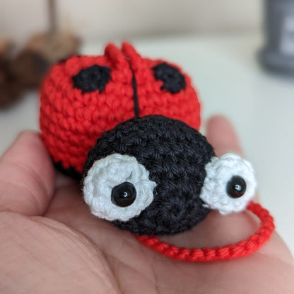 Crochet Ladybird Car Charm | Ladybird Rearview Mirror Hanger