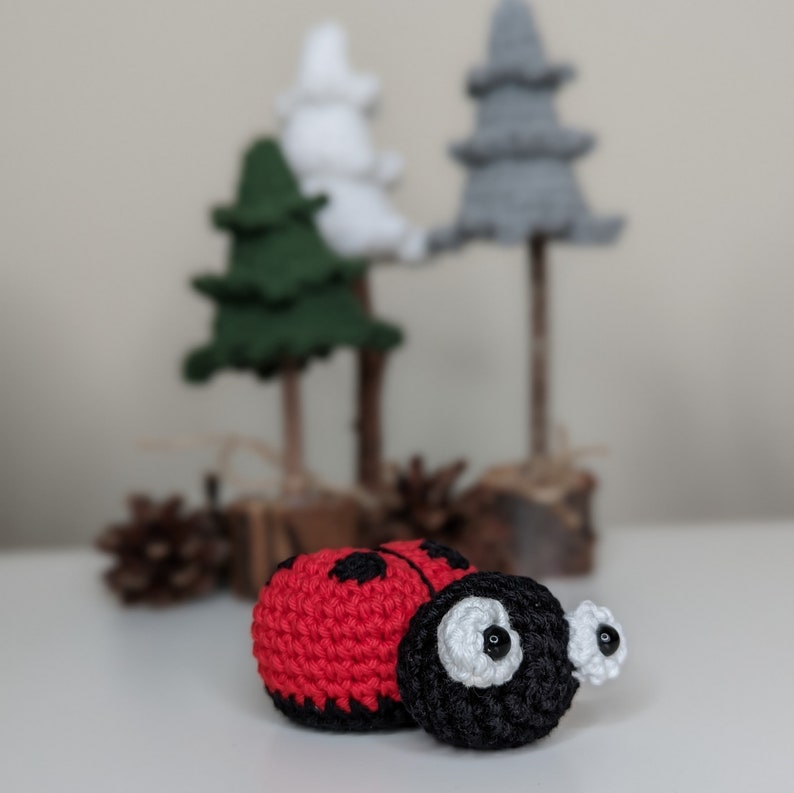 Crochet Ladybird Car Charm | Ladybird Rearview Mirror Hanger