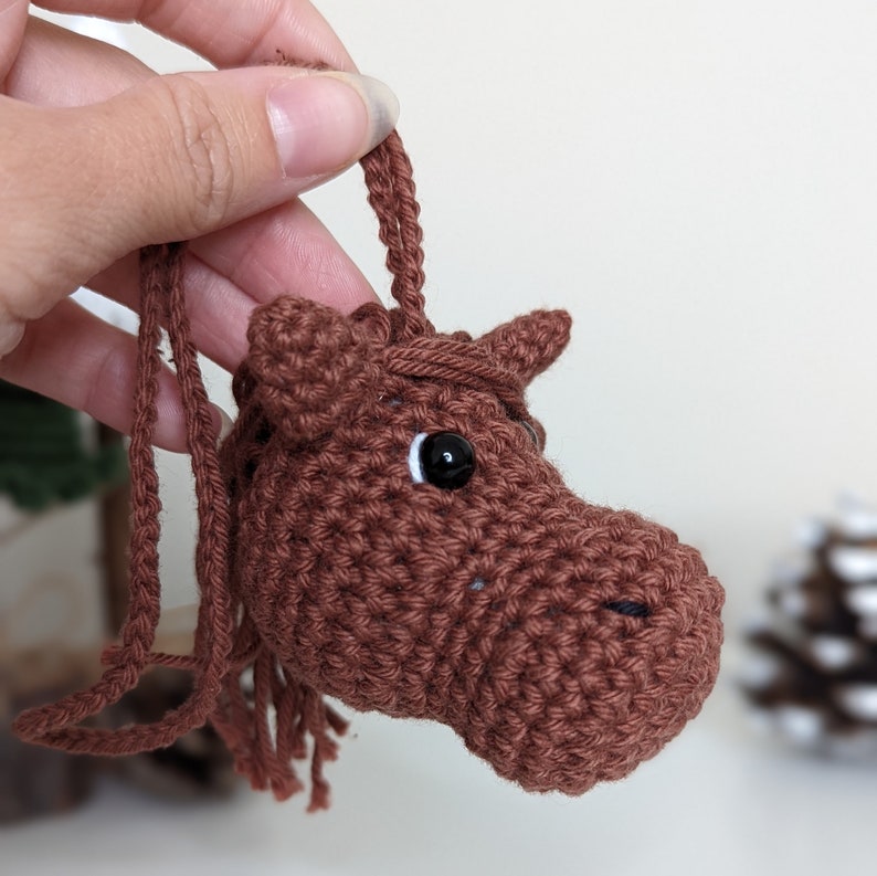 Crochet Horse Car Charm | Horse Rearview Mirror Hanger