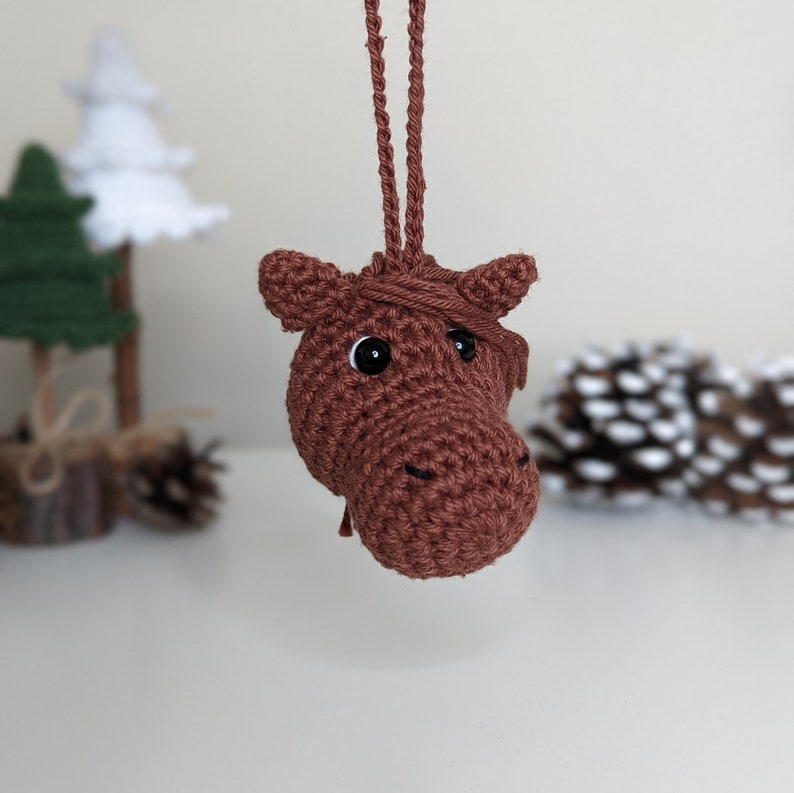 Crochet Horse Car Charm | Horse Rearview Mirror Hanger