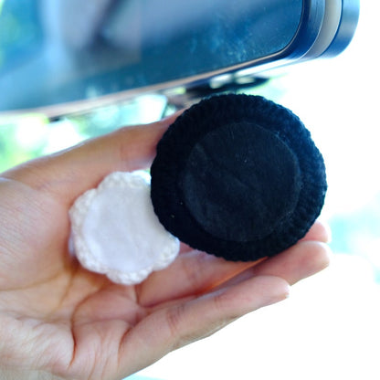 Crochet Ghost Witch Hat Car Mirror Hanging, Spooky Cute Car Rearview Charm, Halloween Car Interior Accessories