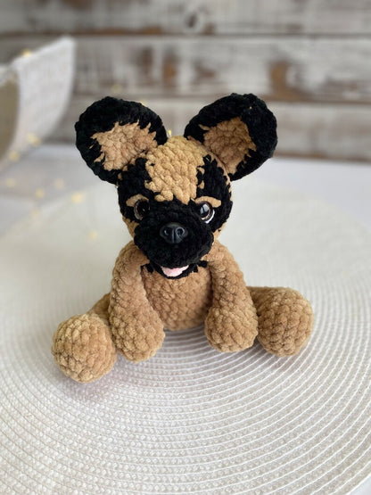 German Shepherd Crochet Dog, German Shepherd Plush, Amigurumi Dog, Handmade Stuffed Dog, Pet Memorial Gift, Dog Lover Gift
