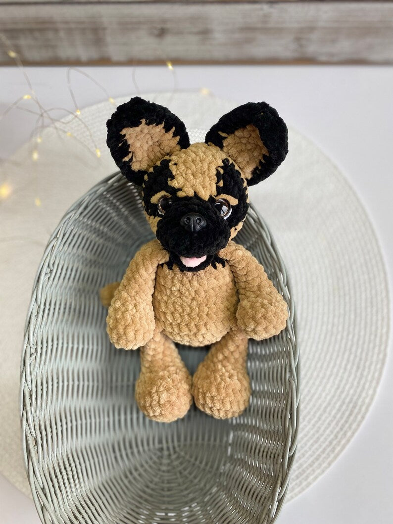 German Shepherd Crochet Dog, German Shepherd Plush, Amigurumi Dog, Handmade Stuffed Dog, Pet Memorial Gift, Dog Lover Gift