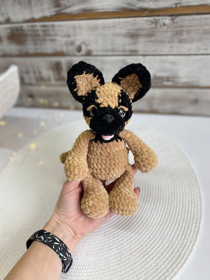 German Shepherd Crochet Dog, German Shepherd Plush, Amigurumi Dog, Handmade Stuffed Dog, Pet Memorial Gift, Dog Lover Gift