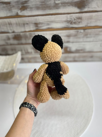 German Shepherd Crochet Dog, German Shepherd Plush, Amigurumi Dog, Handmade Stuffed Dog, Pet Memorial Gift, Dog Lover Gift