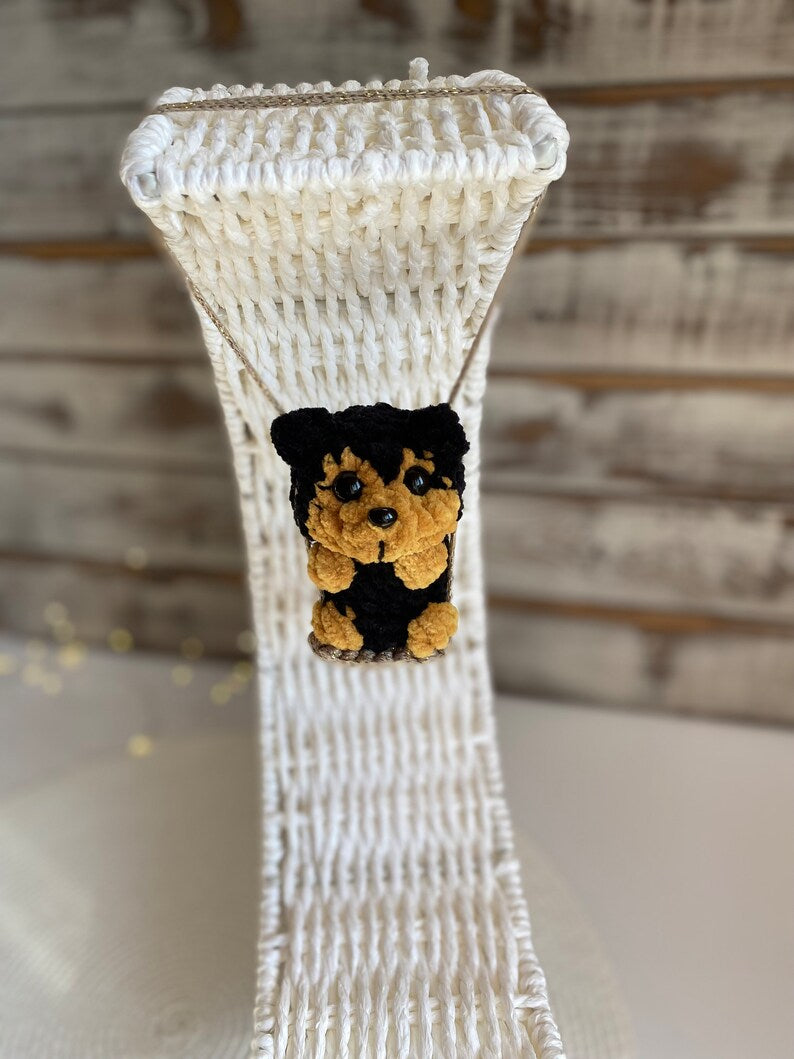 Car charms rear view mirror, Crochet mirror hanger Dog pug shepherd corgi malinois husky beagle Jack Russel Terrier Chihuahua car accessory
