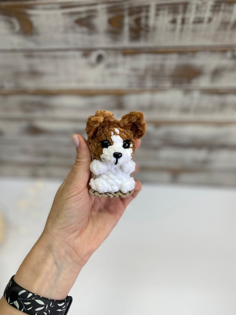 Car charms rear view mirror, Crochet mirror hanger Dog pug shepherd corgi malinois husky beagle Jack Russel Terrier Chihuahua car accessory