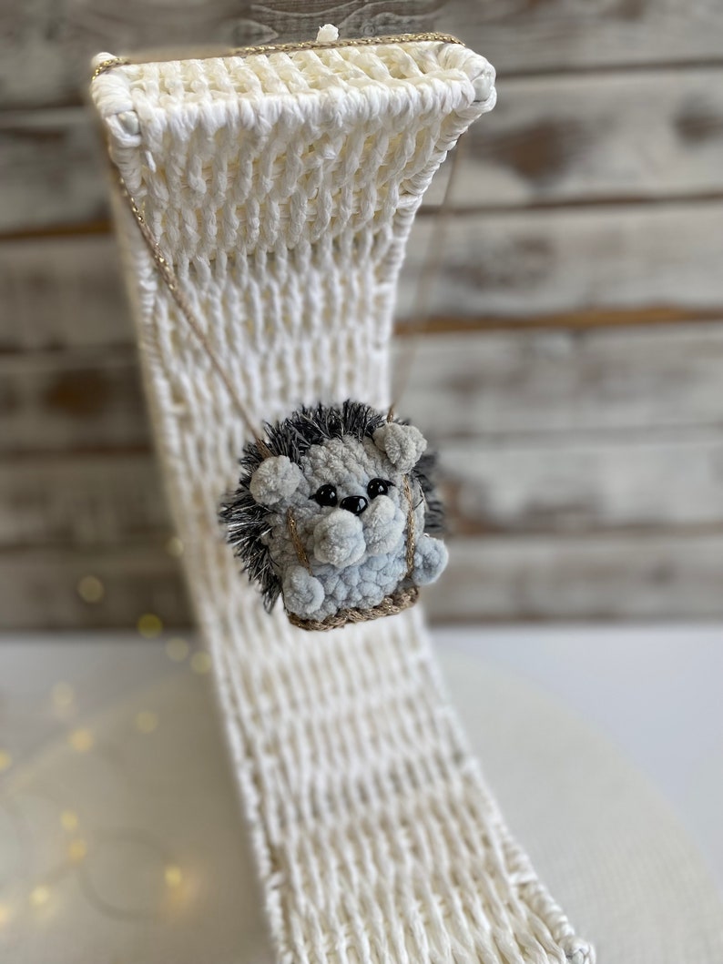 Car charms rear view mirror, crochet car mirror hanger cat duck panda bear bunny frog car decor accessory, First car gift