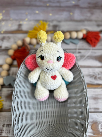 Crochet Butterfly Amigurumi Figure, Handmade Butterfly Decor, Butterfly Collector Gift, Nature Collectible, Insect Lover Gift