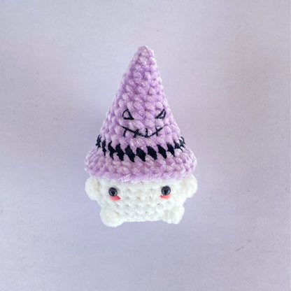 Crochet Cute Themed Halloween Mushroom Chunky, Amigurumi Mini Chonky, Crochet Mushroom Boi Stuffed Plush Plushie, Desk Pet, Stress Ball