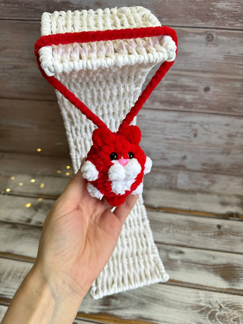 Cat car charms rear view mirror, crochet car mirror hanger cat, car decor accessory, First car gift for cats lovers
