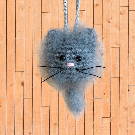 Cat Car Accessory for Women Teens Men, Cute Car Decor, Rear View Mirror Hanger, Car Ornament, Funny Car Mirror Hanging Accessories, Cat Gift