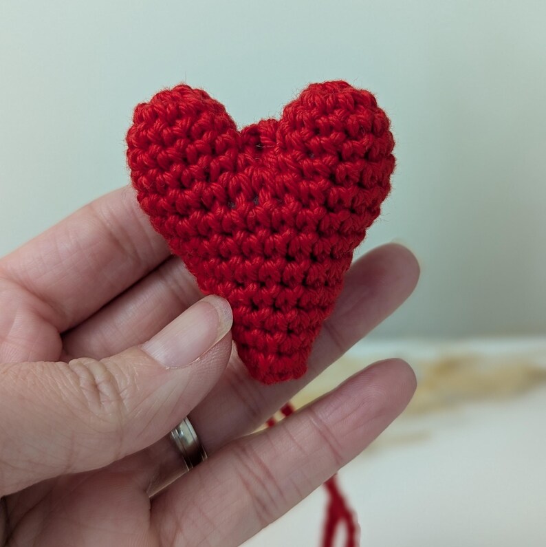 Crochet Heart Car Charm| Heart Rearview Mirror Hanger